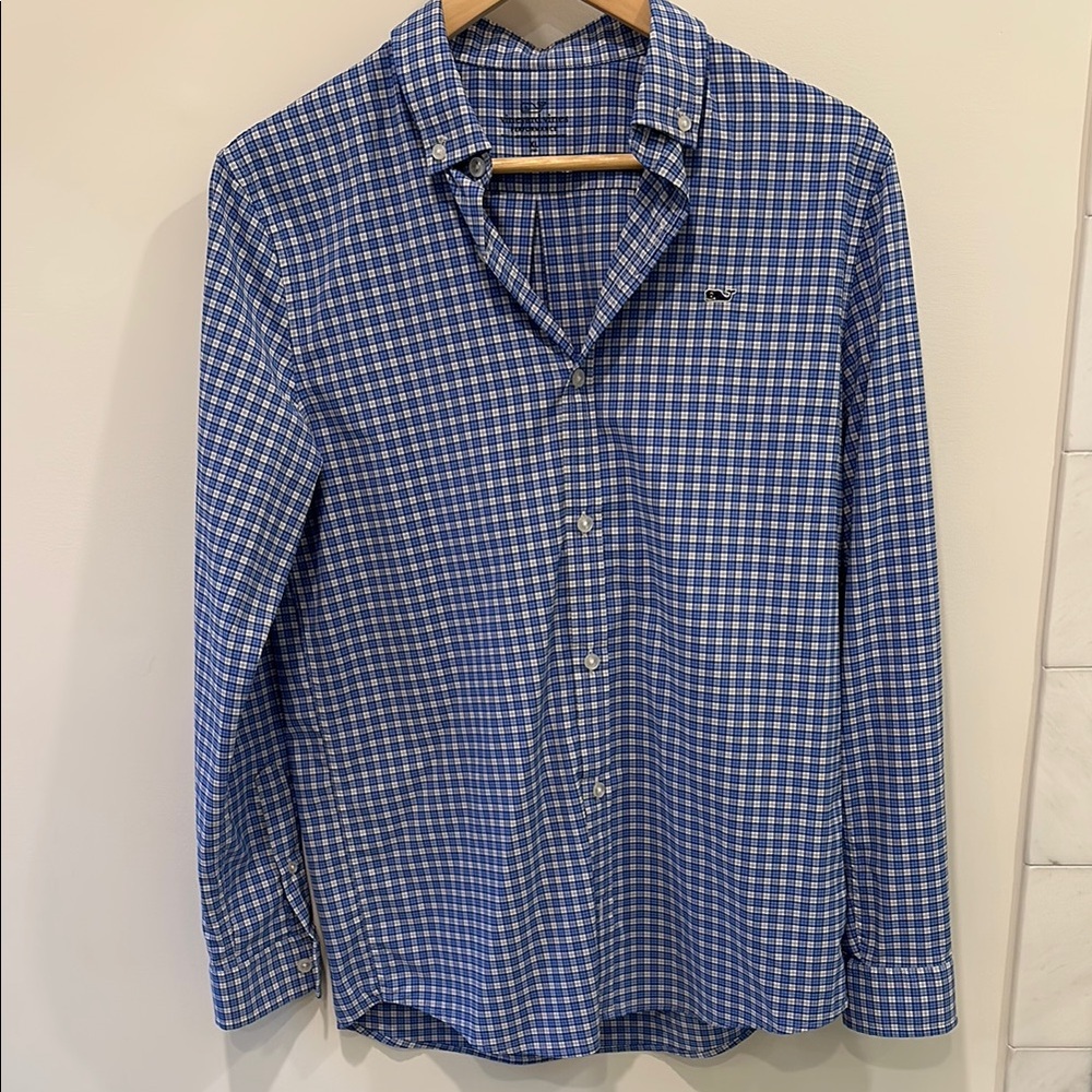 Blue Checkered Men's Shirt